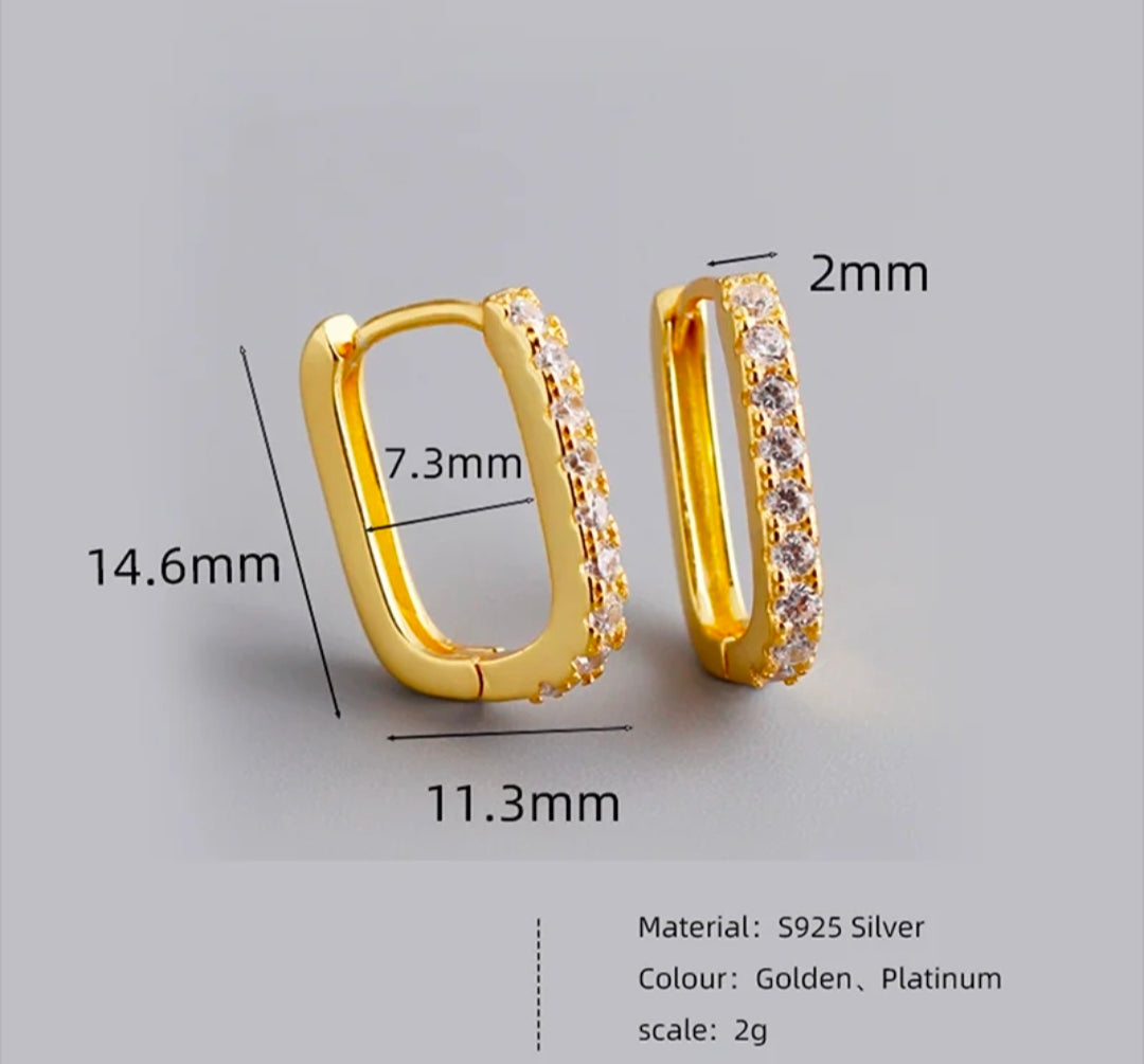 Luna Pavé Huggie Hoops