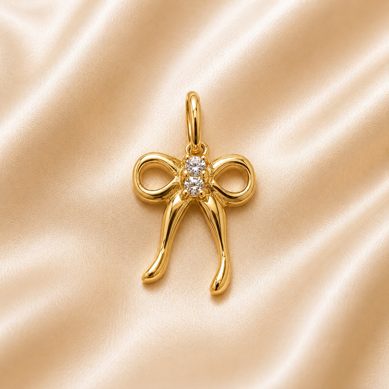 "Amour Bow" Necklace and Bracelet Charm