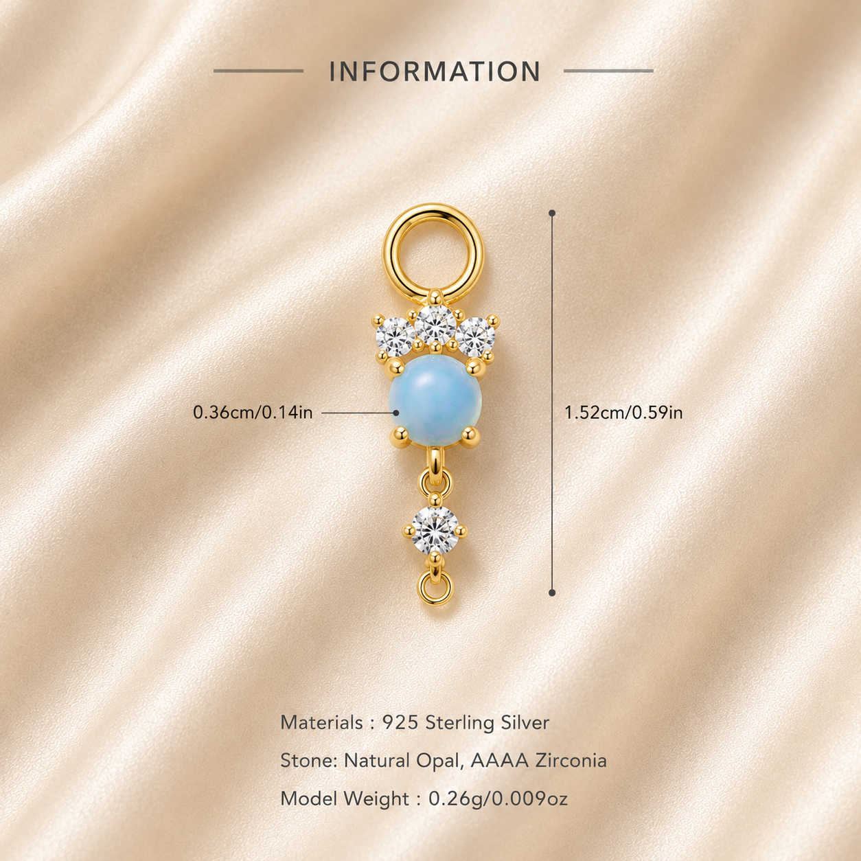 Bluebell Moon Earring Charm