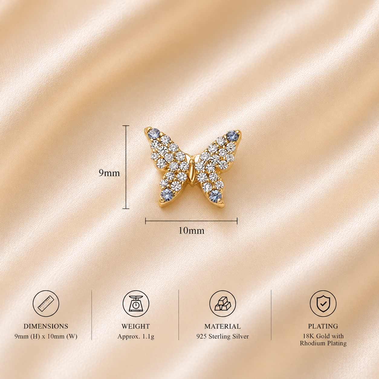 Butterfly Locket Charm