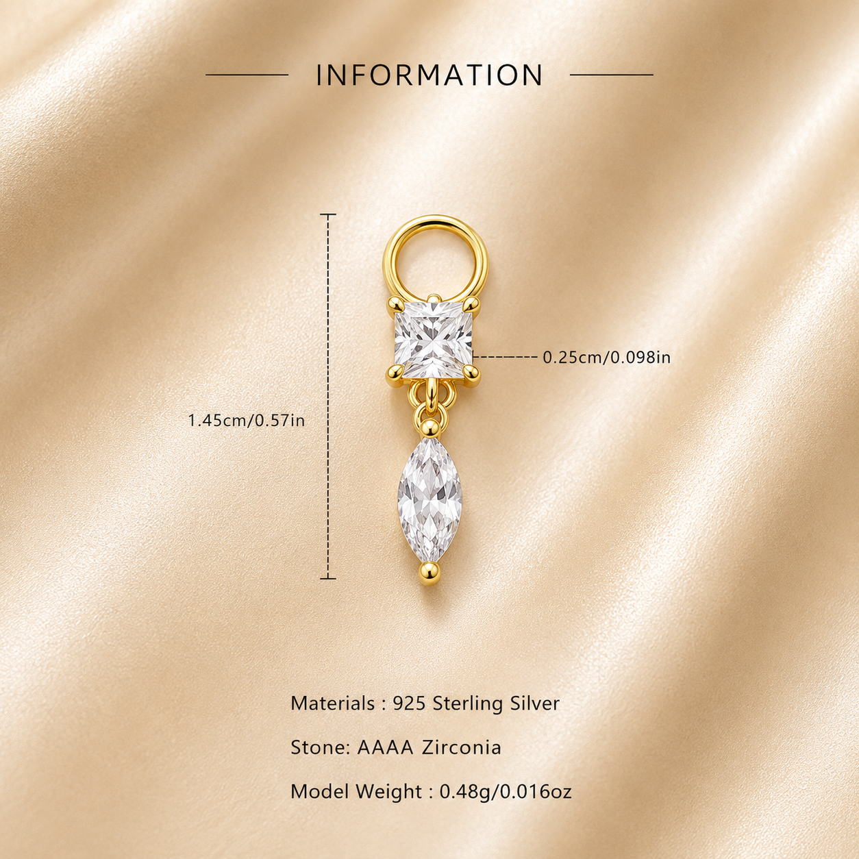 Celeste Bloom  Earring Charm
