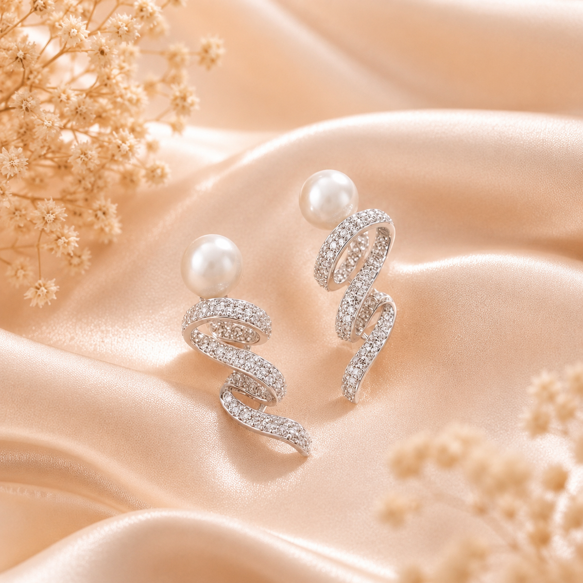 Pearl Twist Earrings