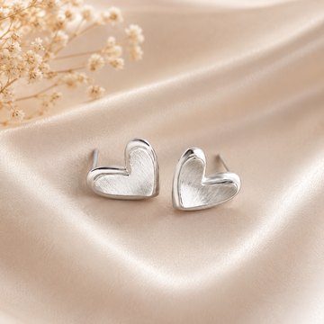 The Amour heart Studs