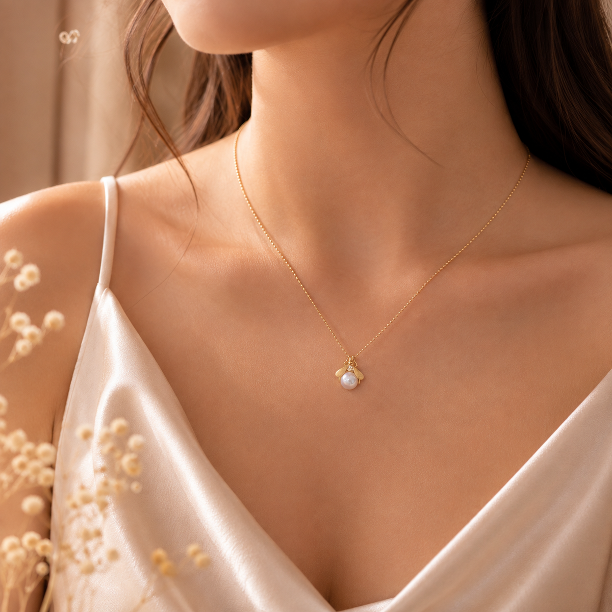 The Honey Pearl Necklace