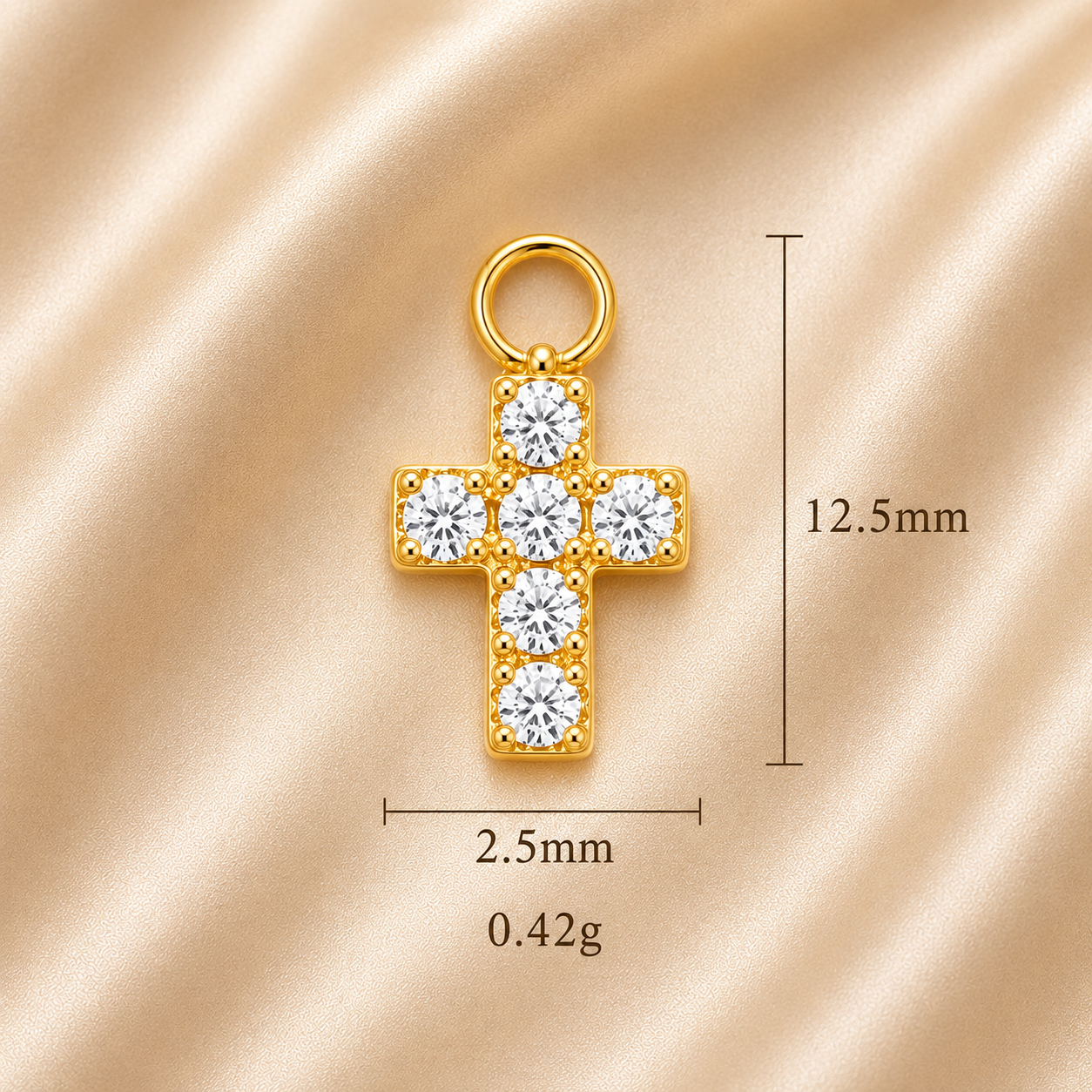 "Grace Cross" Earring Charm