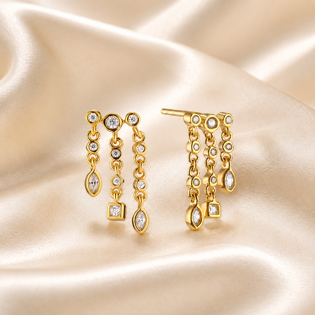 Cascade Stud Earrings