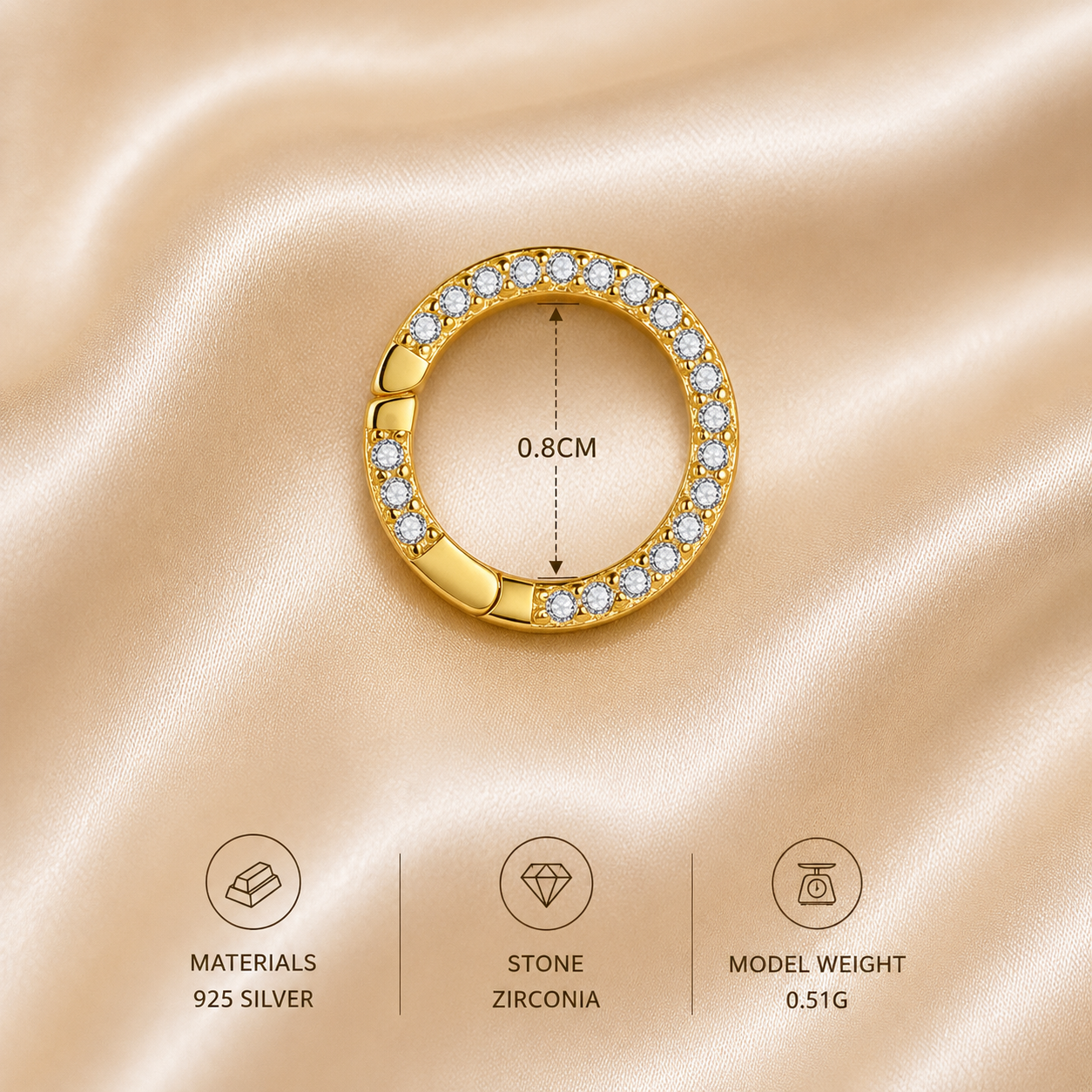 "Eternal Circle" Necklace and Bracelet charm