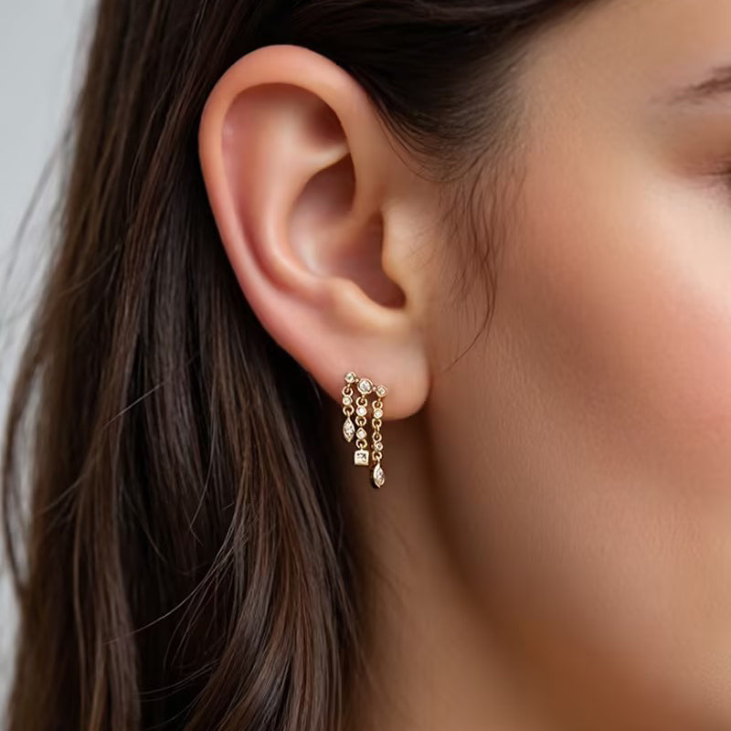 Cascade Stud Earrings