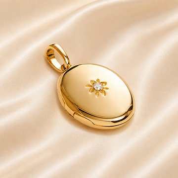 Oval Locket & Chain