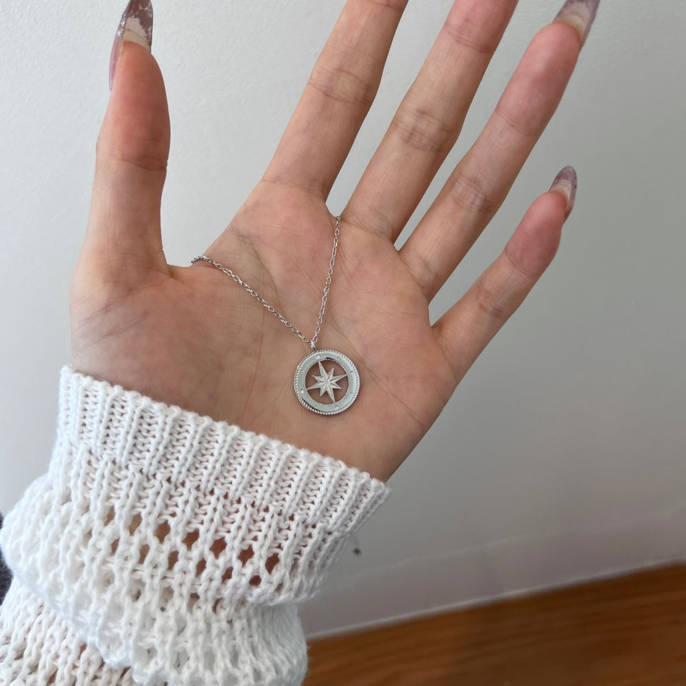 North Star Compass Necklace