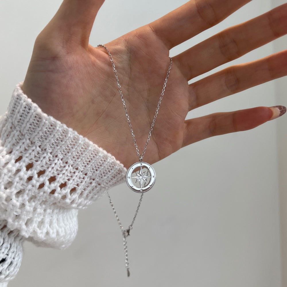 North Star Compass Necklace