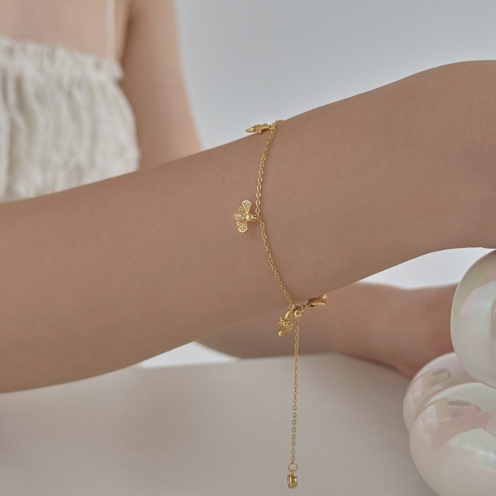 Whispering Wings Charm Bracelet