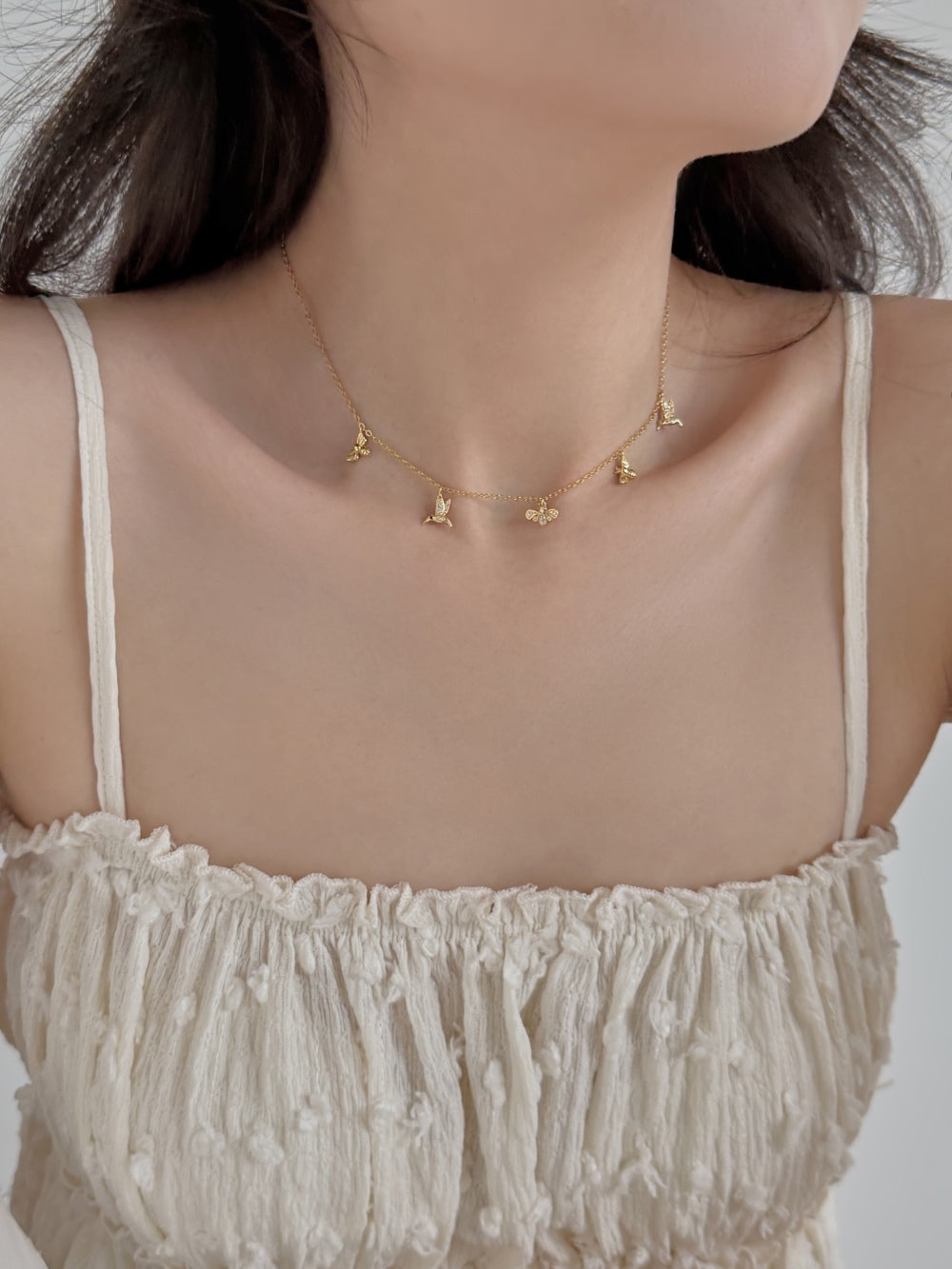 Whispering Wings Charm Necklace
