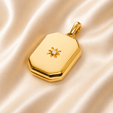 Octagon Locket & Chain