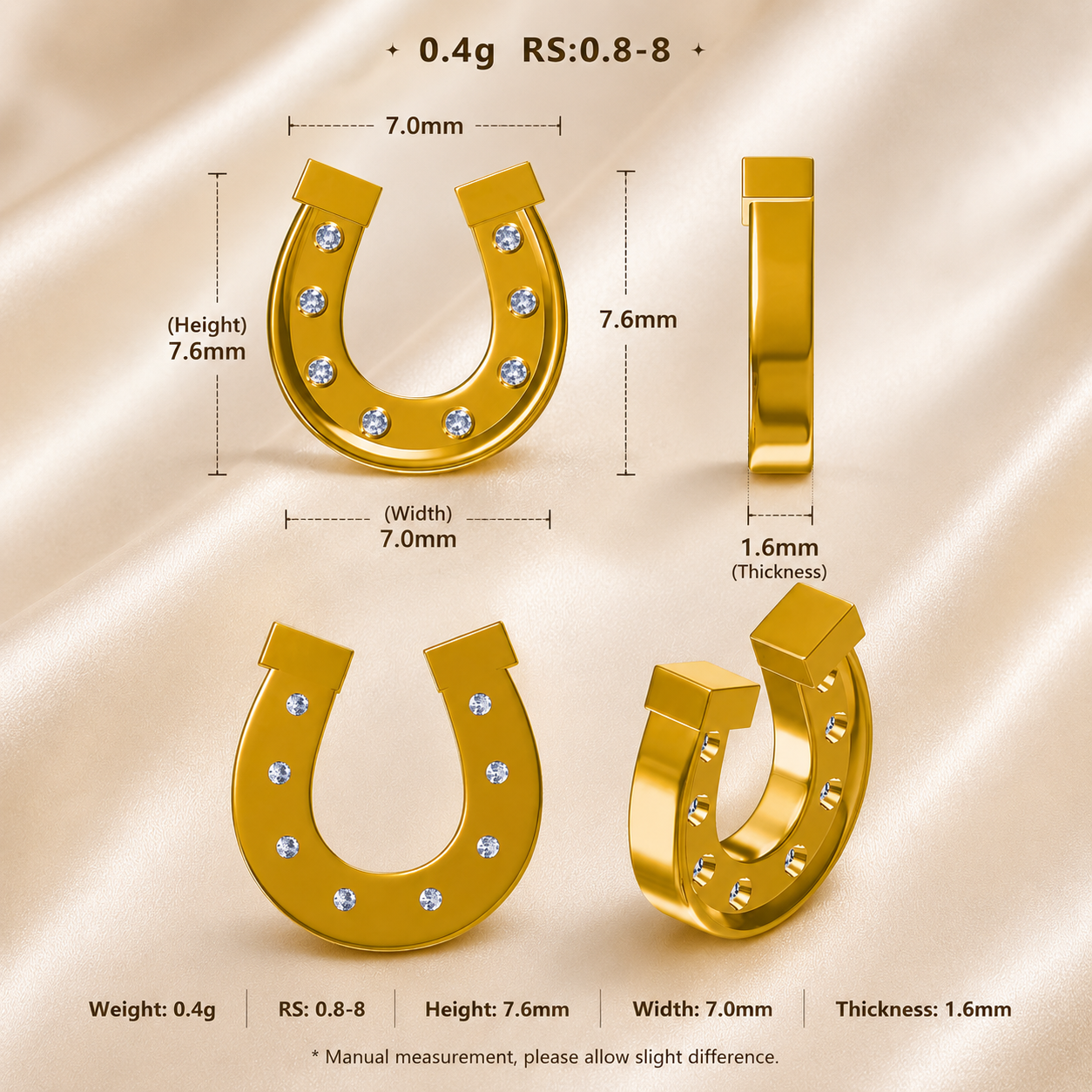 Lucky Horseshoe Locket Charm