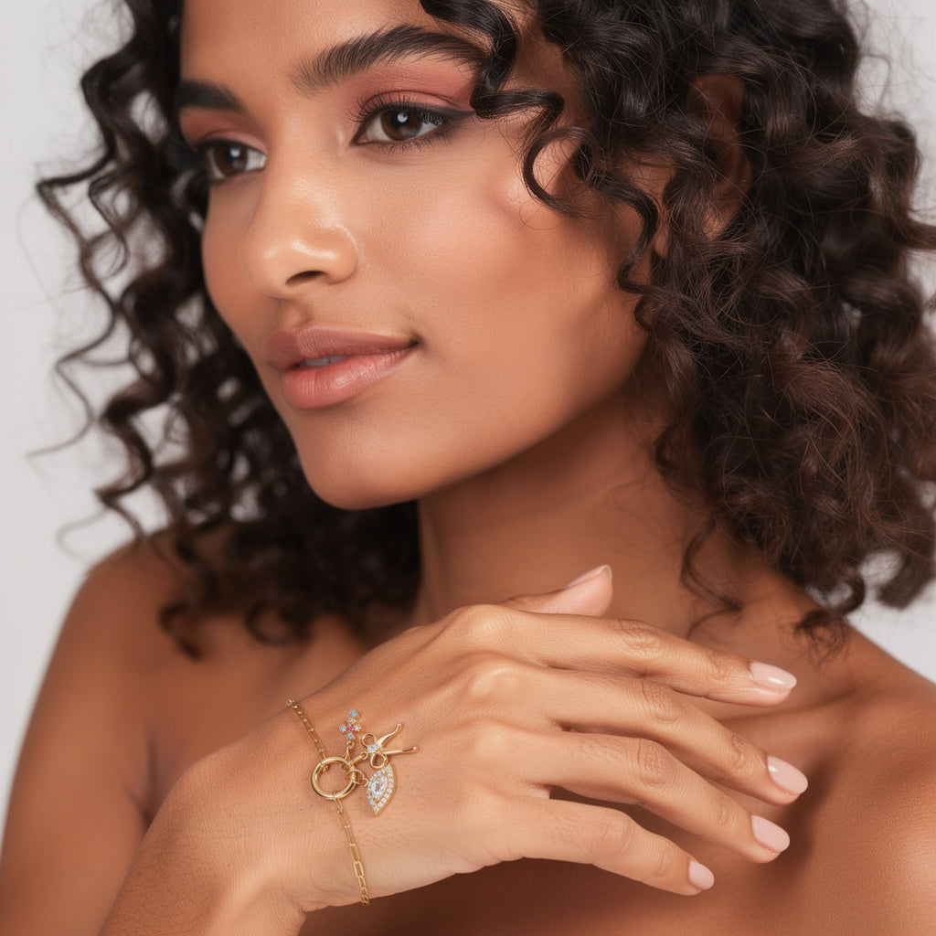 "Amour Bow" Necklace and Bracelet Charm