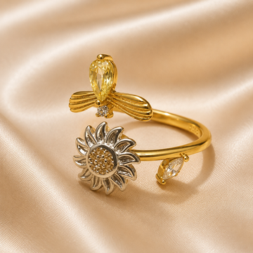 Sunflower Spinner Ring